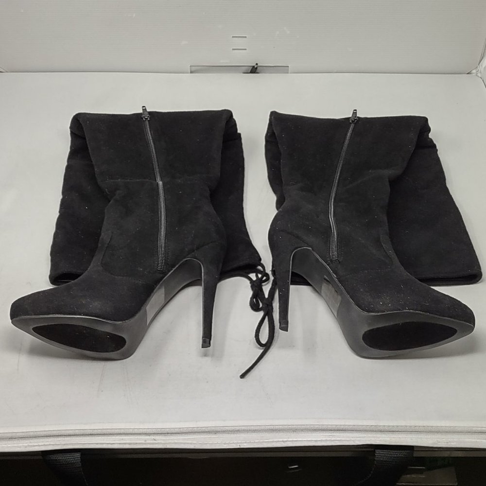 JC Stilleto half zipper Boots size 8.5 with 4" heels